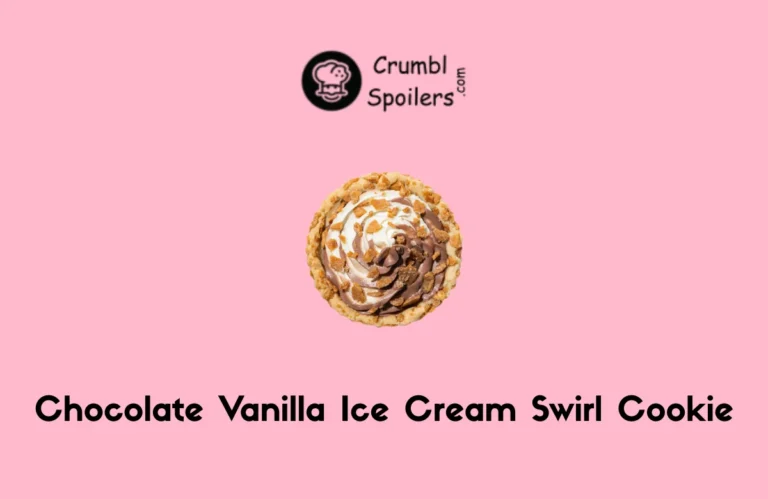 Savor the swirl! Our Crumbl chocolate cookie topped with creamy vanilla frosting is a chilled delight. Get the recipe!