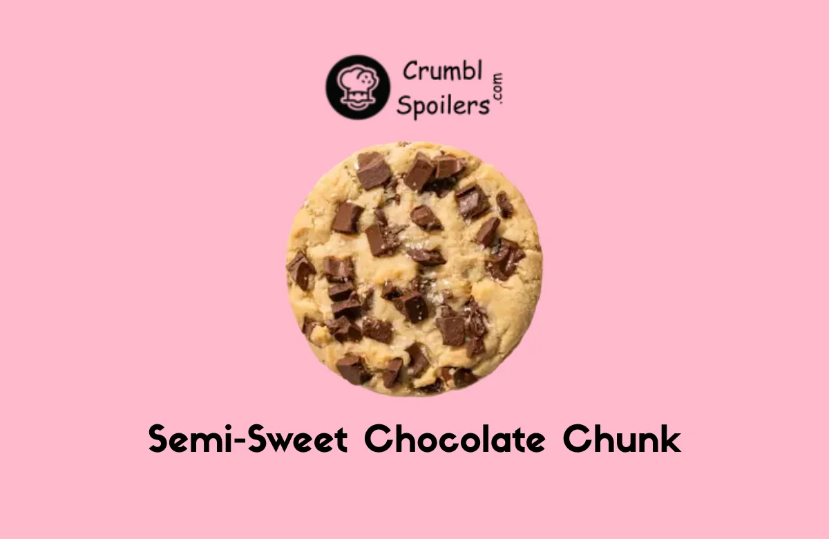 Fresh Crumbl Semi-Sweet Chocolate Chunk Cookies warm from the oven, with gooey centers and melty chocolate chunks. Order a box today!