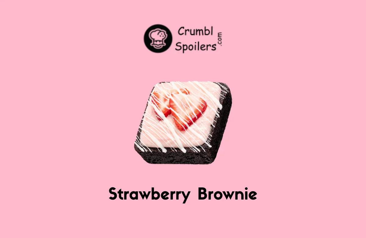 Crumbl Strawberry Brownie